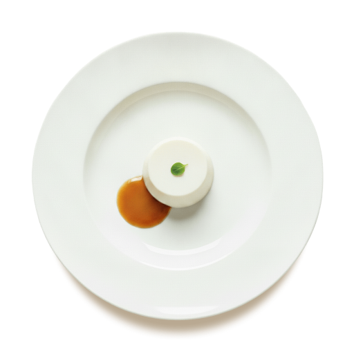Banana Leaf Panna Cotta