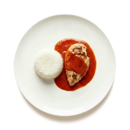 Frango Grelhado com Molho de Tomate