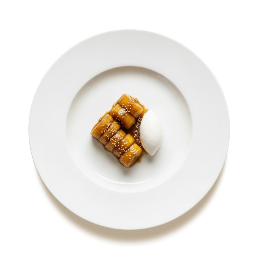 Caramelised Plantain with Coconut Cream