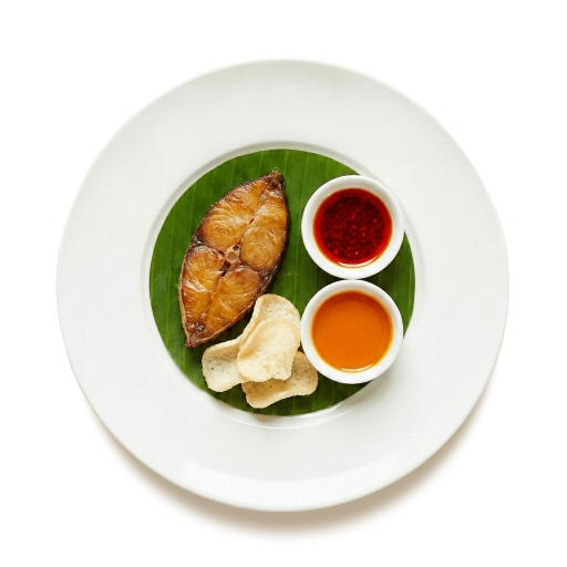 Smoked Fish on Banana Leaf